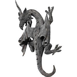 Horned Dragon of Devonshire Wall Sculpture 13 Inch, Single